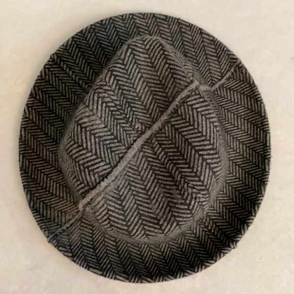 Goorin Bros | Wool Blend Herringbone Fedora Unstructured Hat Grey/Gray (M 7 1/8) - Picture 6 of 12